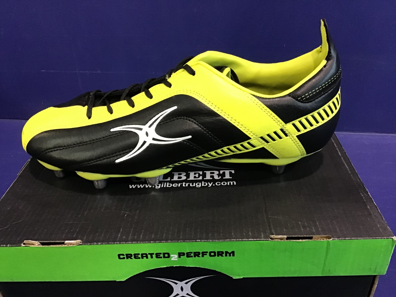 Gilbert Rugby Cleat Black Adult New Men's Size 9.0 (Women's 10