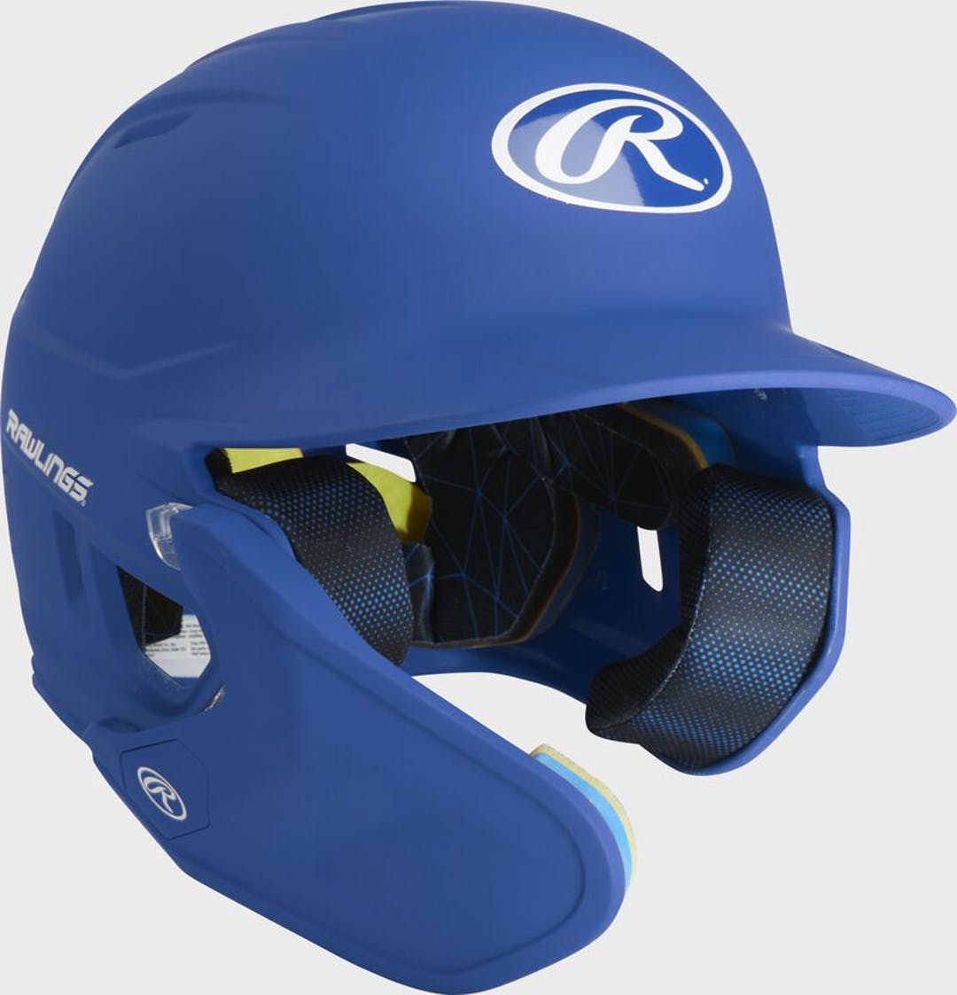 New Rawlings Mach Batting Helmet W Jaw Guard Junior Royal SidelineSwap