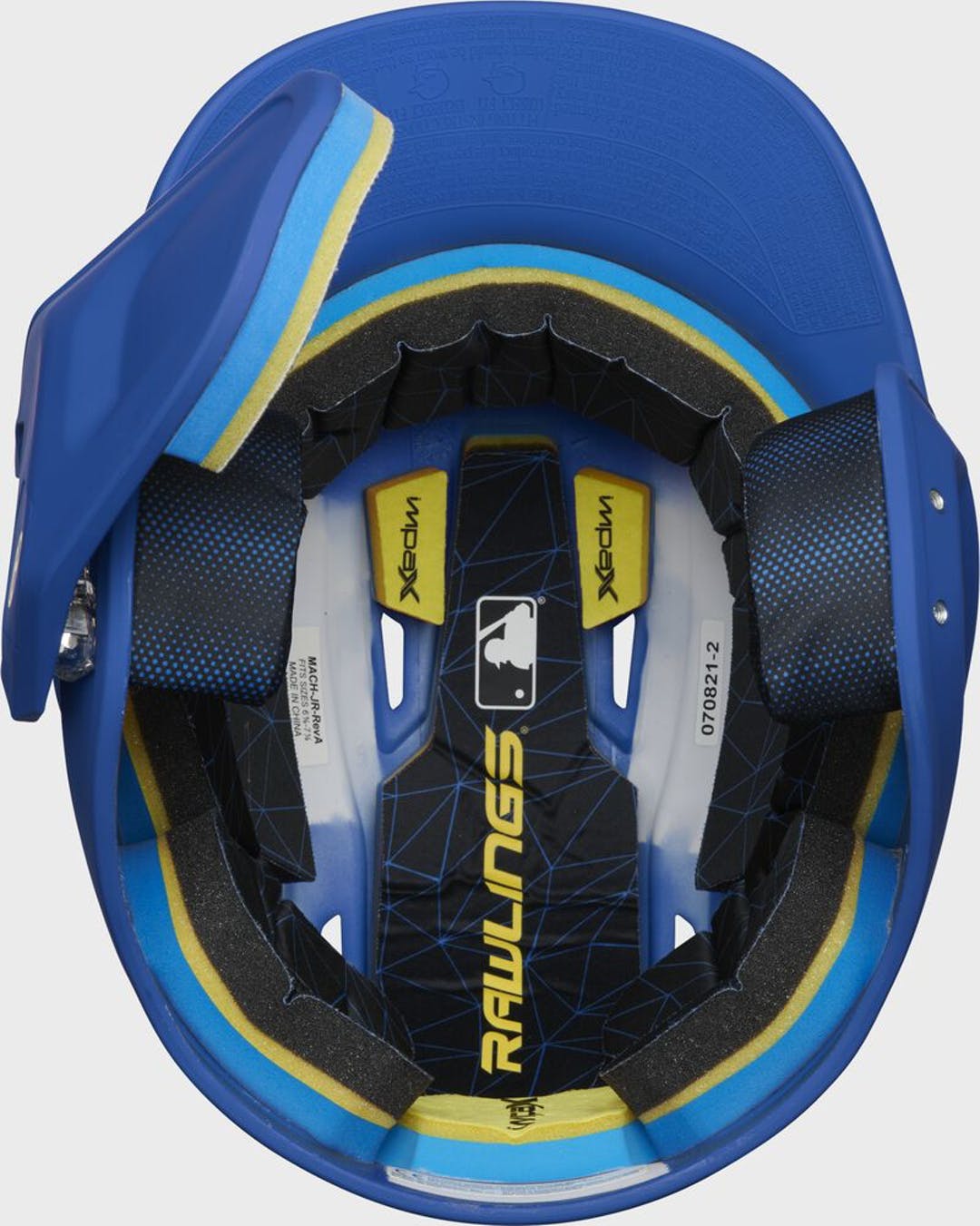 New Rawlings Mach Batting Helmet W Jaw Guard Junior Royal SidelineSwap