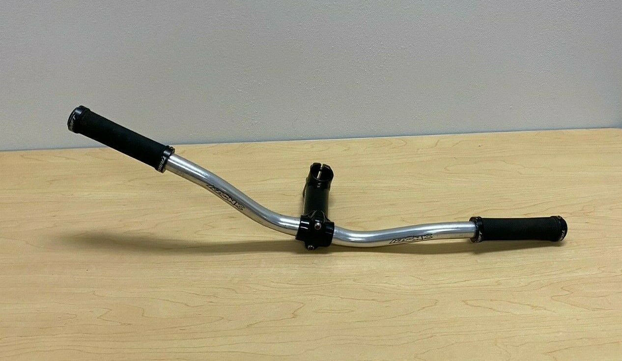 Vintage Azonic 635mm Aluminum Riser Handlebar 100mm Mongoose Stem