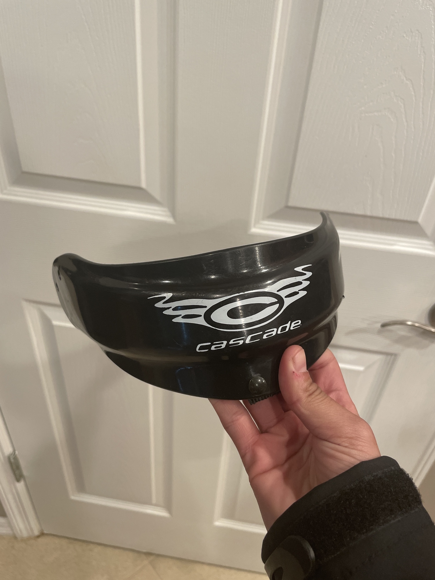 Cascade black lacrosse goalie throat guard SidelineSwap