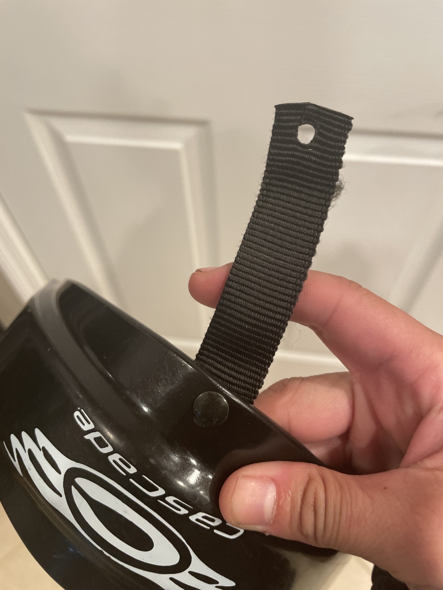 Cascade black lacrosse goalie throat guard SidelineSwap