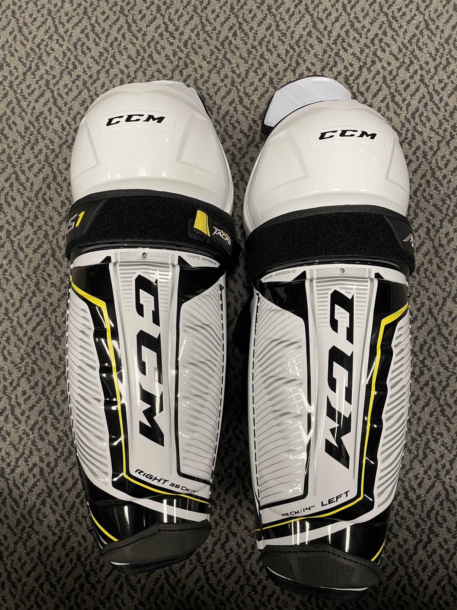 CCM Tacks AS1 14” shin guards SidelineSwap