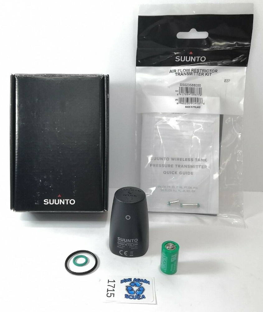 Suunto Transmitter Battery Replacement Kit O Ring Can Flow Restrictor