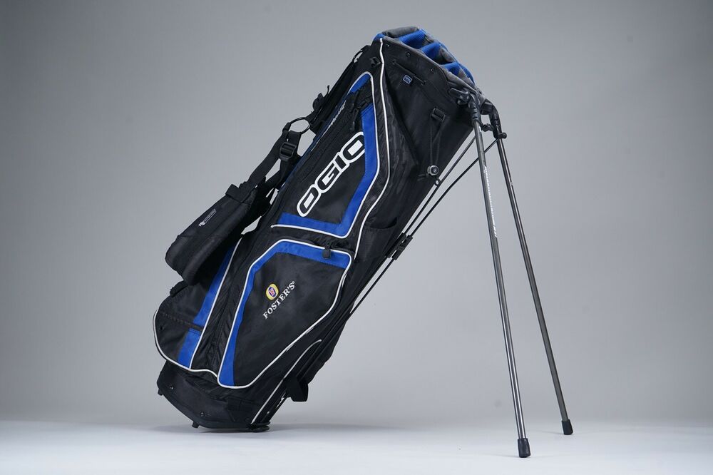 OGIO WOODE VAPORLITE 8WAY DIVIDER GOLF STAND BAG FOSTER’S LOGOED