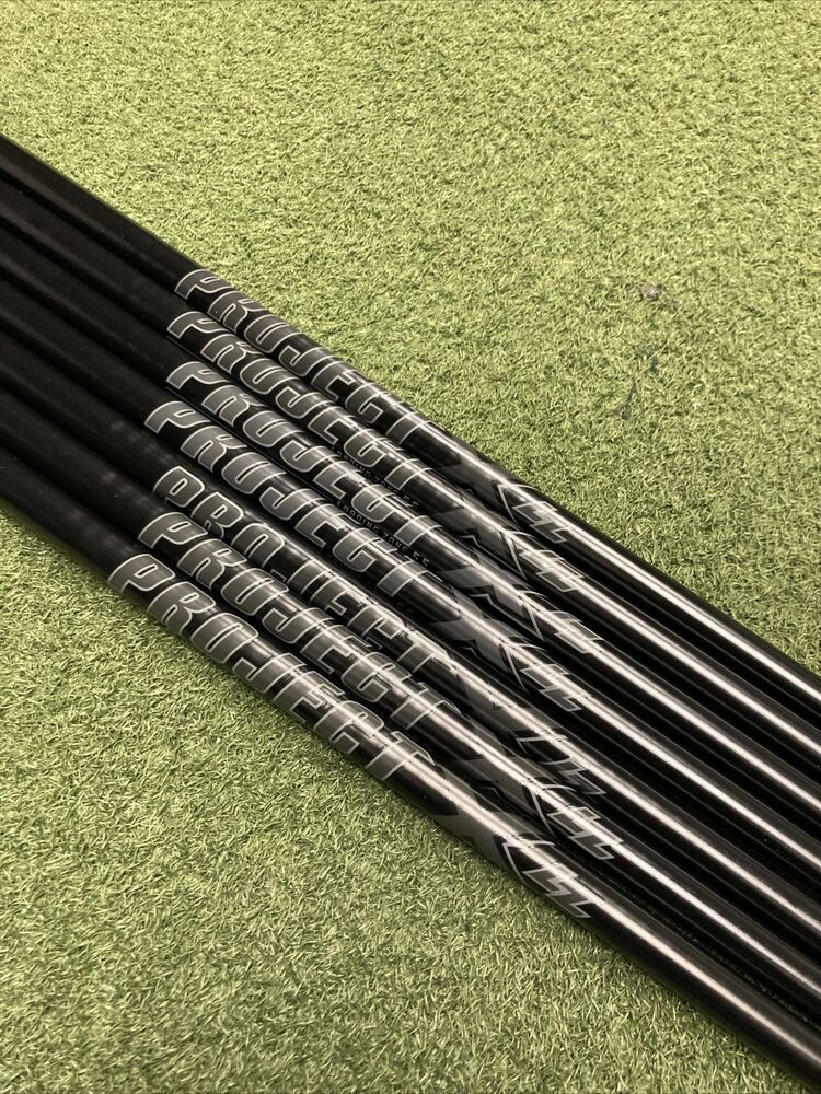 Project X LZ 5.5 115G Blackout Steel Iron Shafts .355 Taper Tip 5Gw No Reserve SidelineSwap