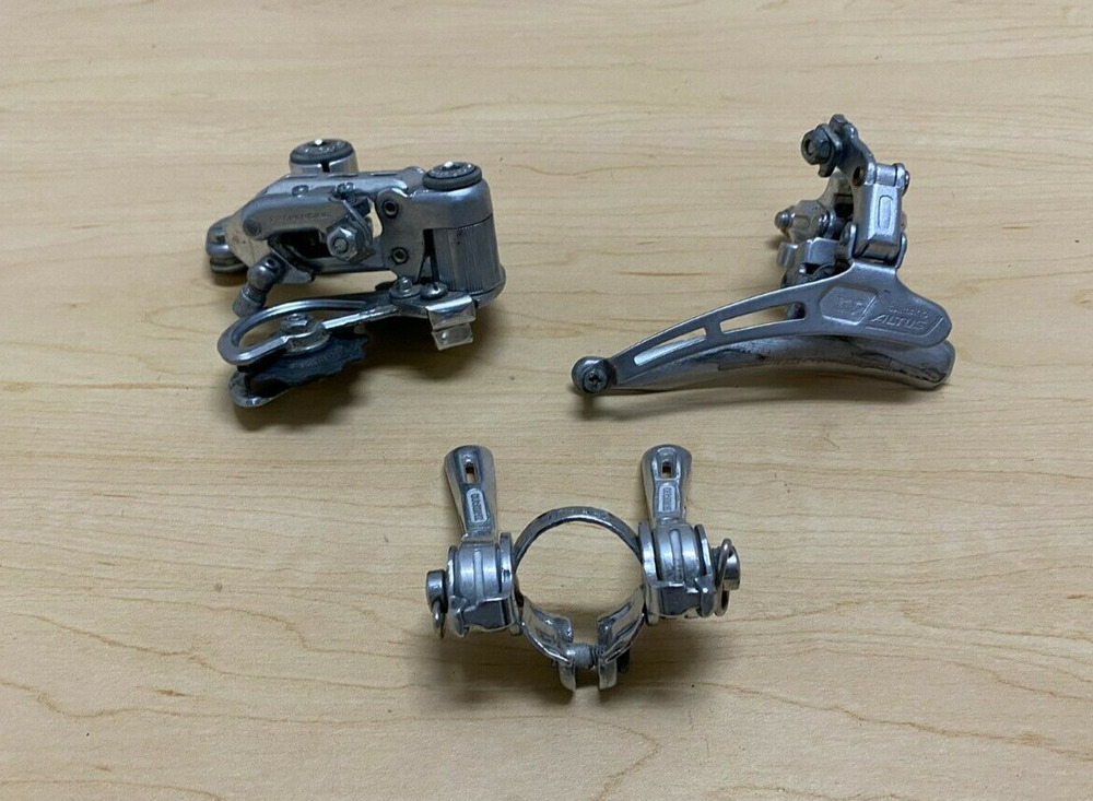 Vintage 1980s Shimano Altus LT Road Bike Derailleurs & Shift Levers