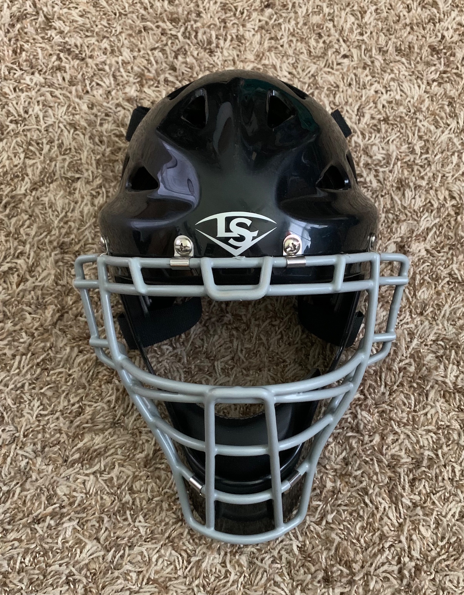 NEW Louisville Slugger Catcher’s Helmet Black Youth SidelineSwap