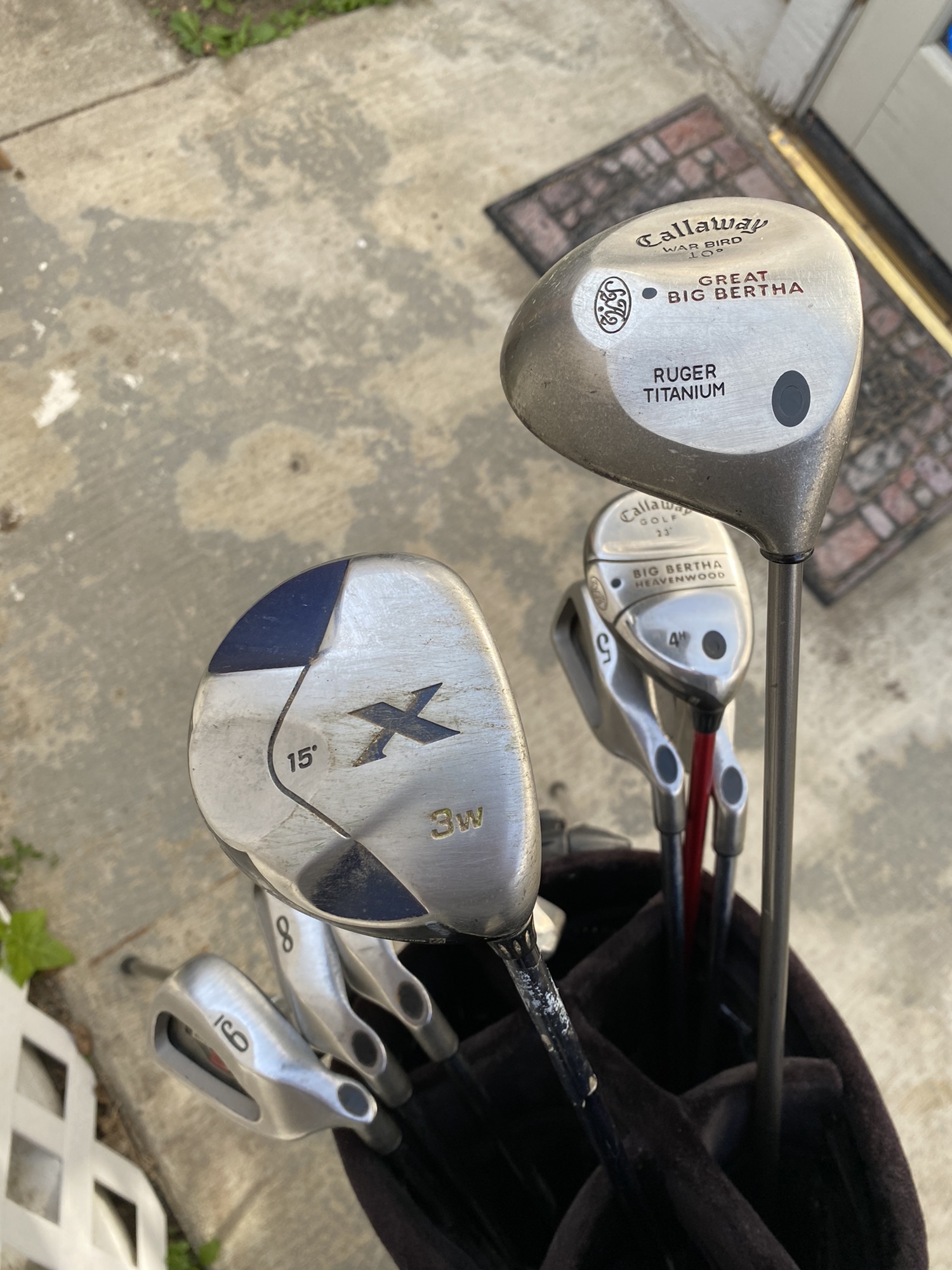 Complete Callaway big Bertha golf club set with bag SidelineSwap