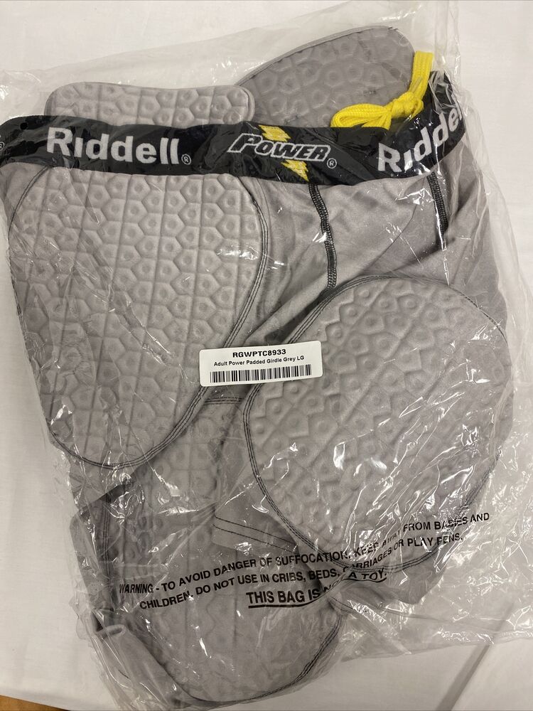 5 Riddell Power Adult Padded Girdle Grey Large. New In Bag!! SidelineSwap