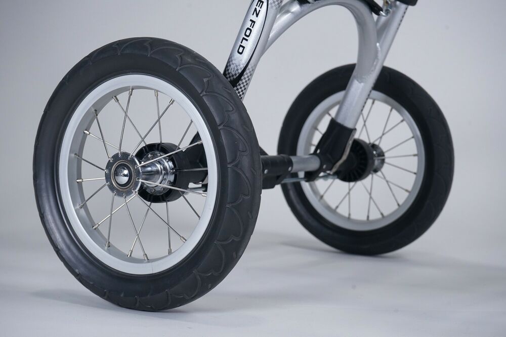 BAG BOY EZ FOLD 12 PUSH PULL 3 WHEEL GOLF CART BAG PUSHER, GRAY SidelineSwap