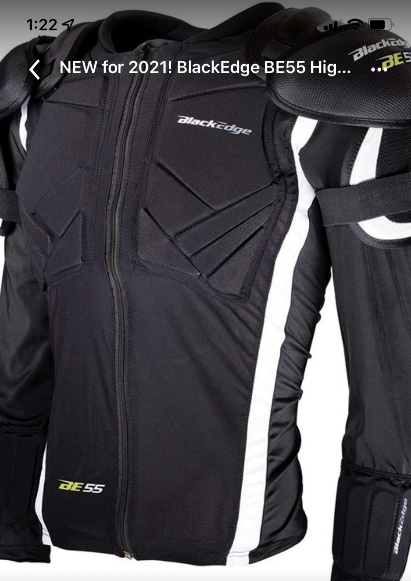 Blackedge Be55 high impact shoulder pads SidelineSwap