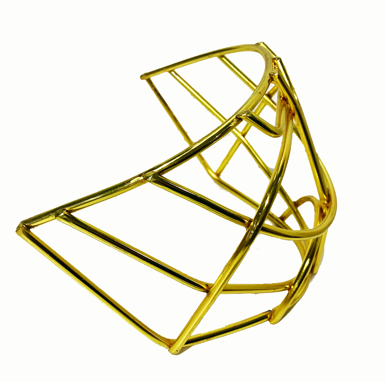 Mix Hockey MX10 Cat Eye Goalie cage (Gold Plated) Includes clips and