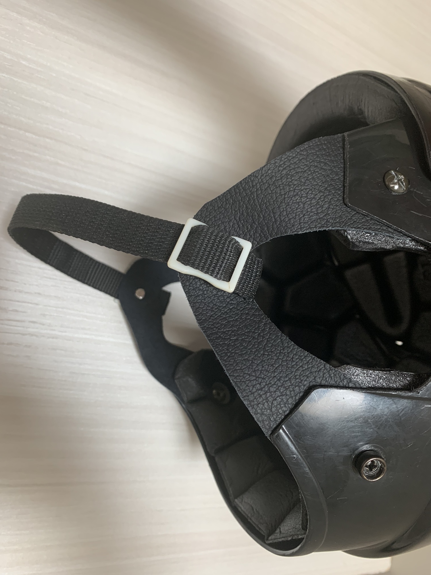 Jofa Hockey Helmet Leather Ear Loops Mario Lemieux Style Used Made