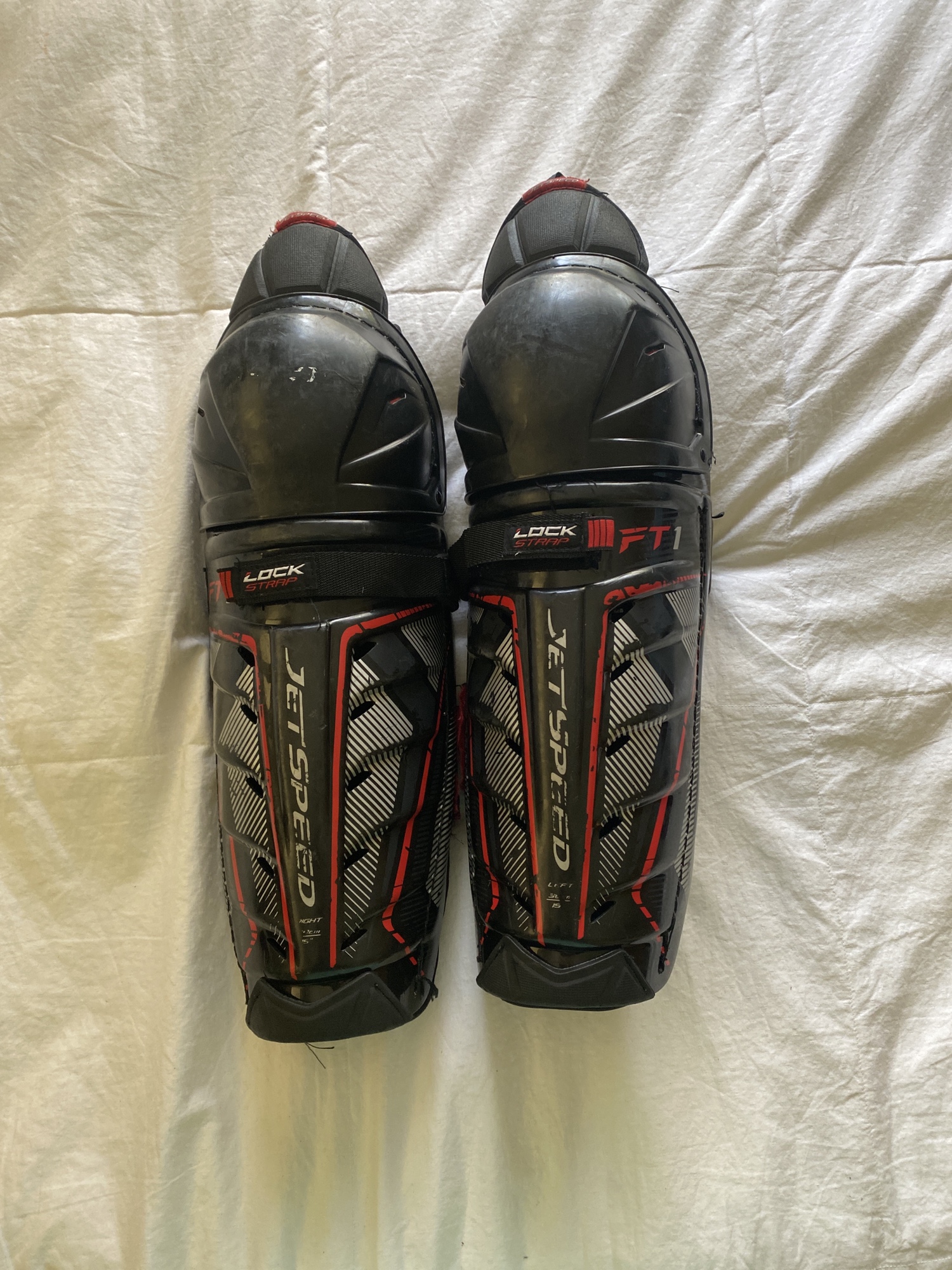 CCM JetSpeed FT1 Shin Pads SidelineSwap