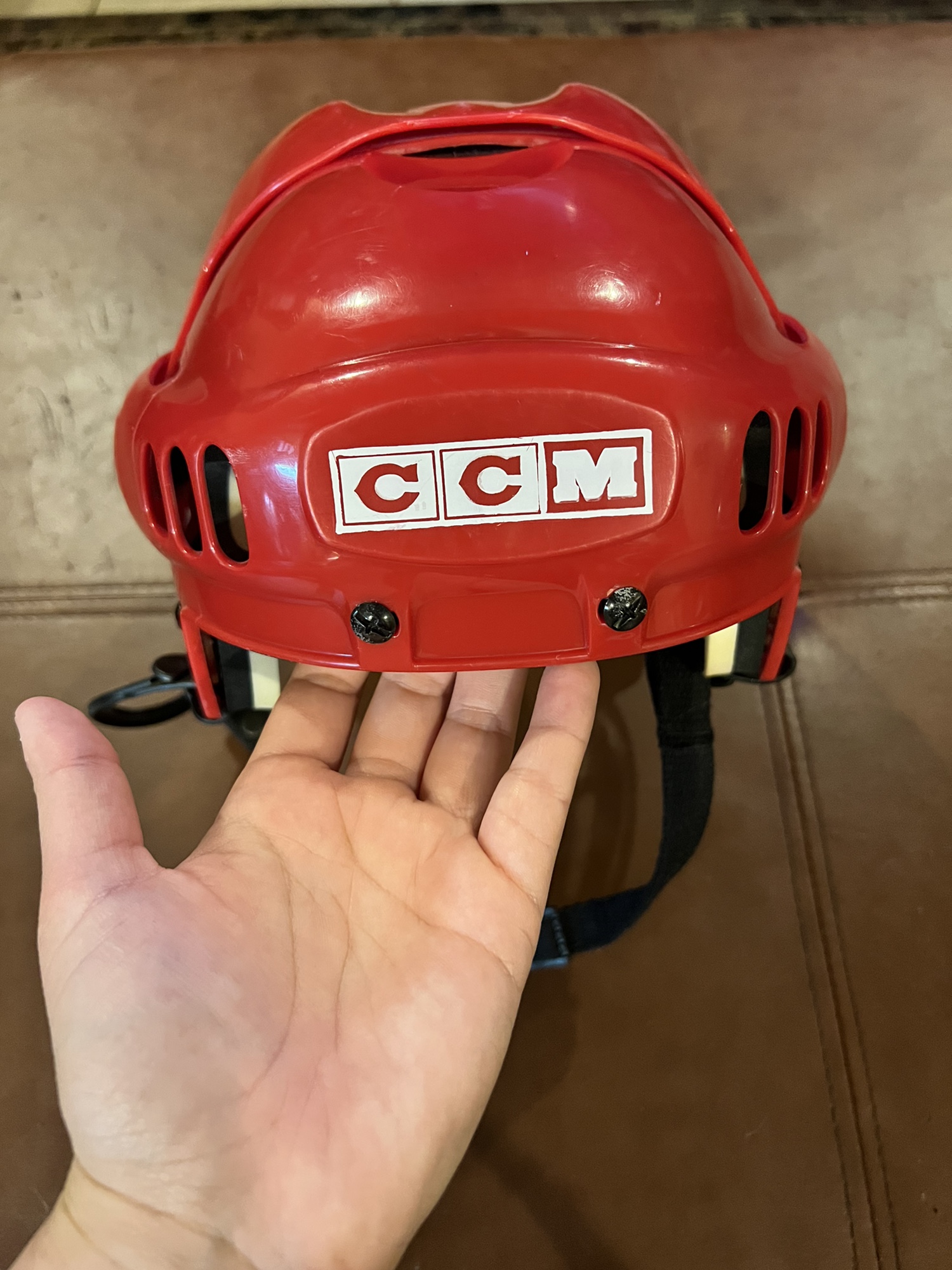 Vintage CCM Helmet 892 Red Small SidelineSwap