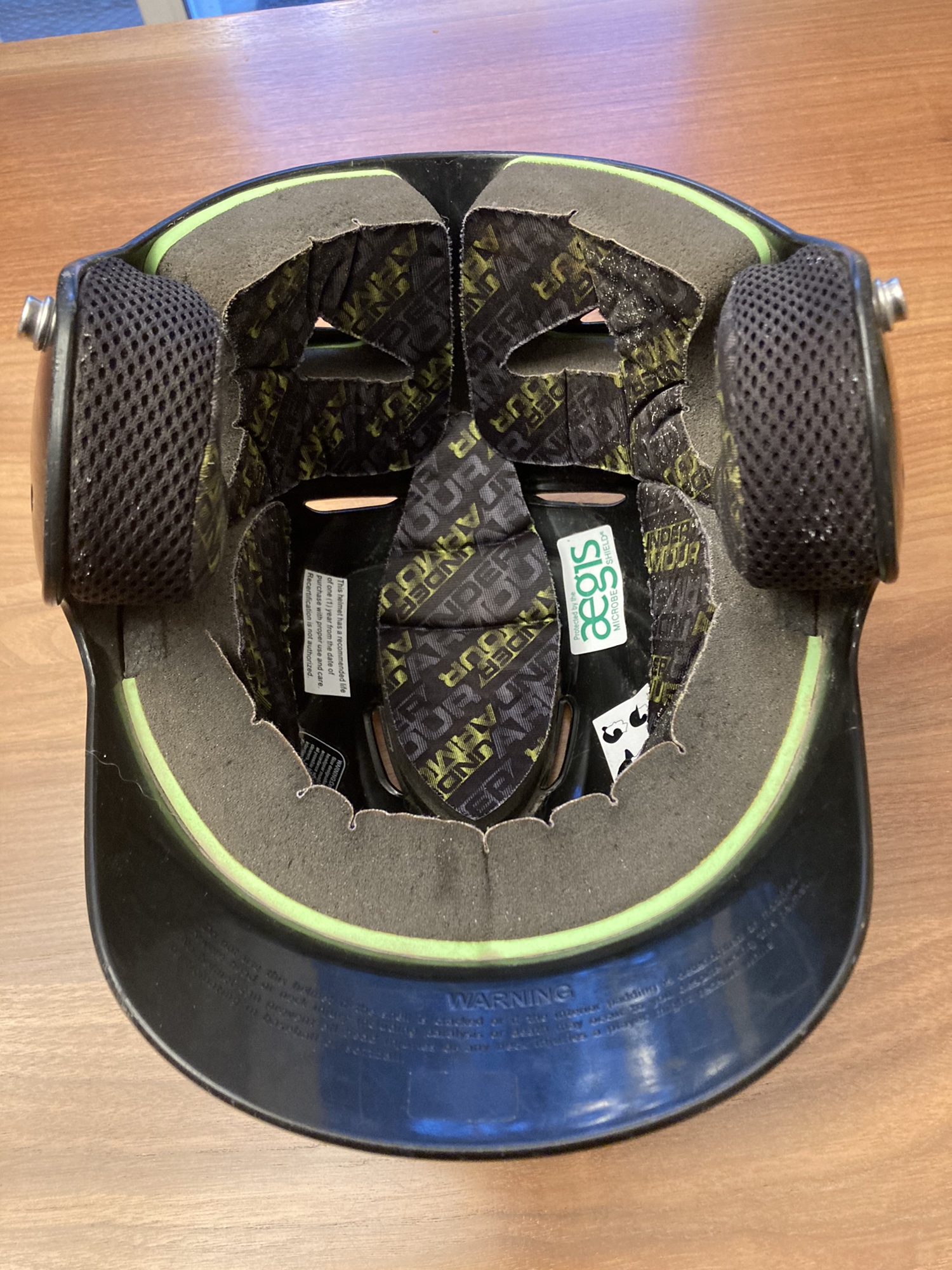 Black Under Armour Youth Baseball Helmet SidelineSwap