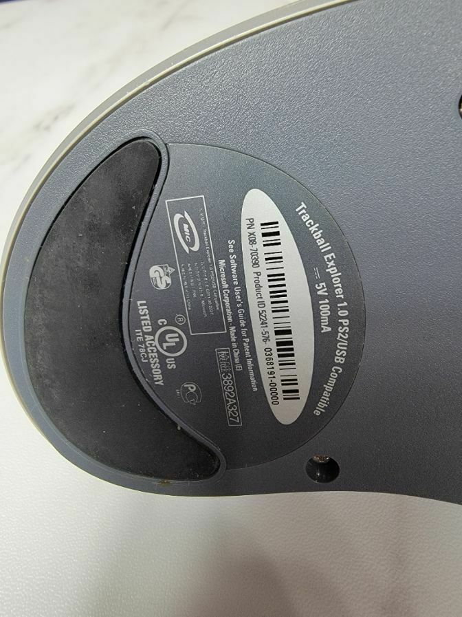 Microsoft X0870390 Trackball Explorer 1.0 USB Compatible Computer