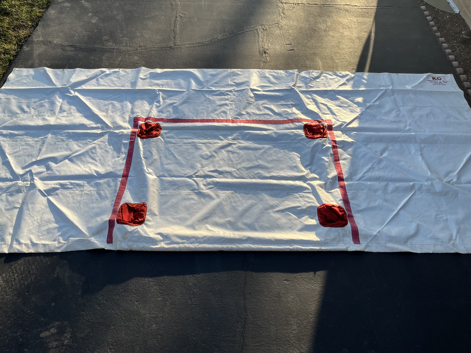 Hockey Shooting Tarp 8’x16’ K&G Protect a Wall SidelineSwap
