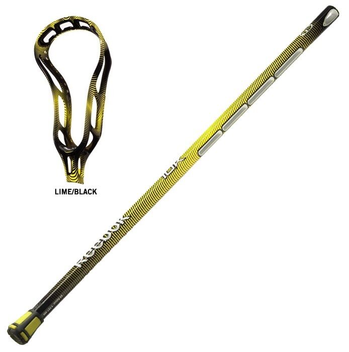 New Reebok 10K 5.0.5 box lacrosse stick unstrung yellow complete shaft