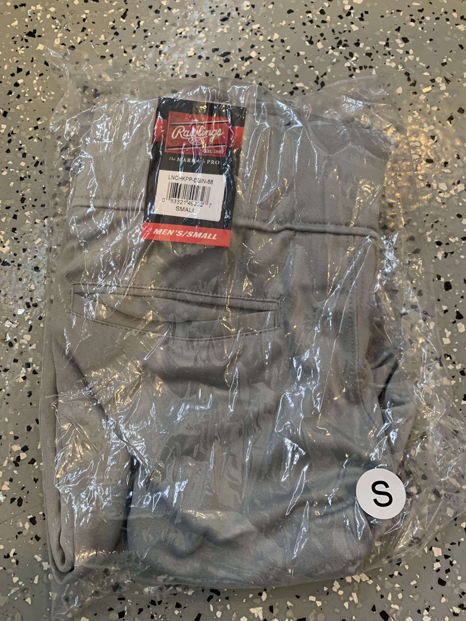 Brand New Rawlings Gray Knickers with Navy Piping Men’s Small Rawlings