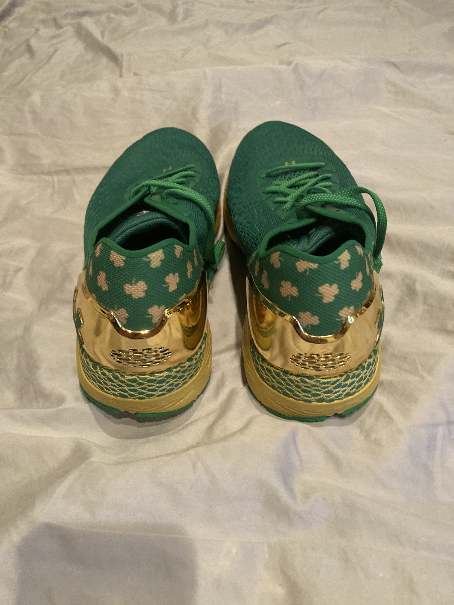 New Under Armour Notre Dame Irish Green Shoes SidelineSwap