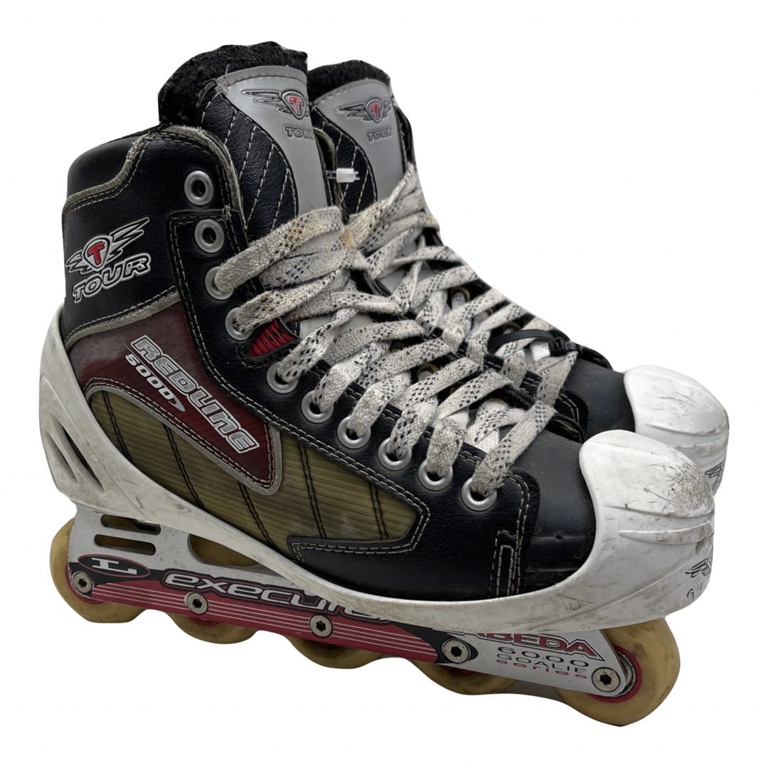 Used Tour Skate Redline 5000 Goalie Senior 7 Roller Hockey Skates SidelineSwap