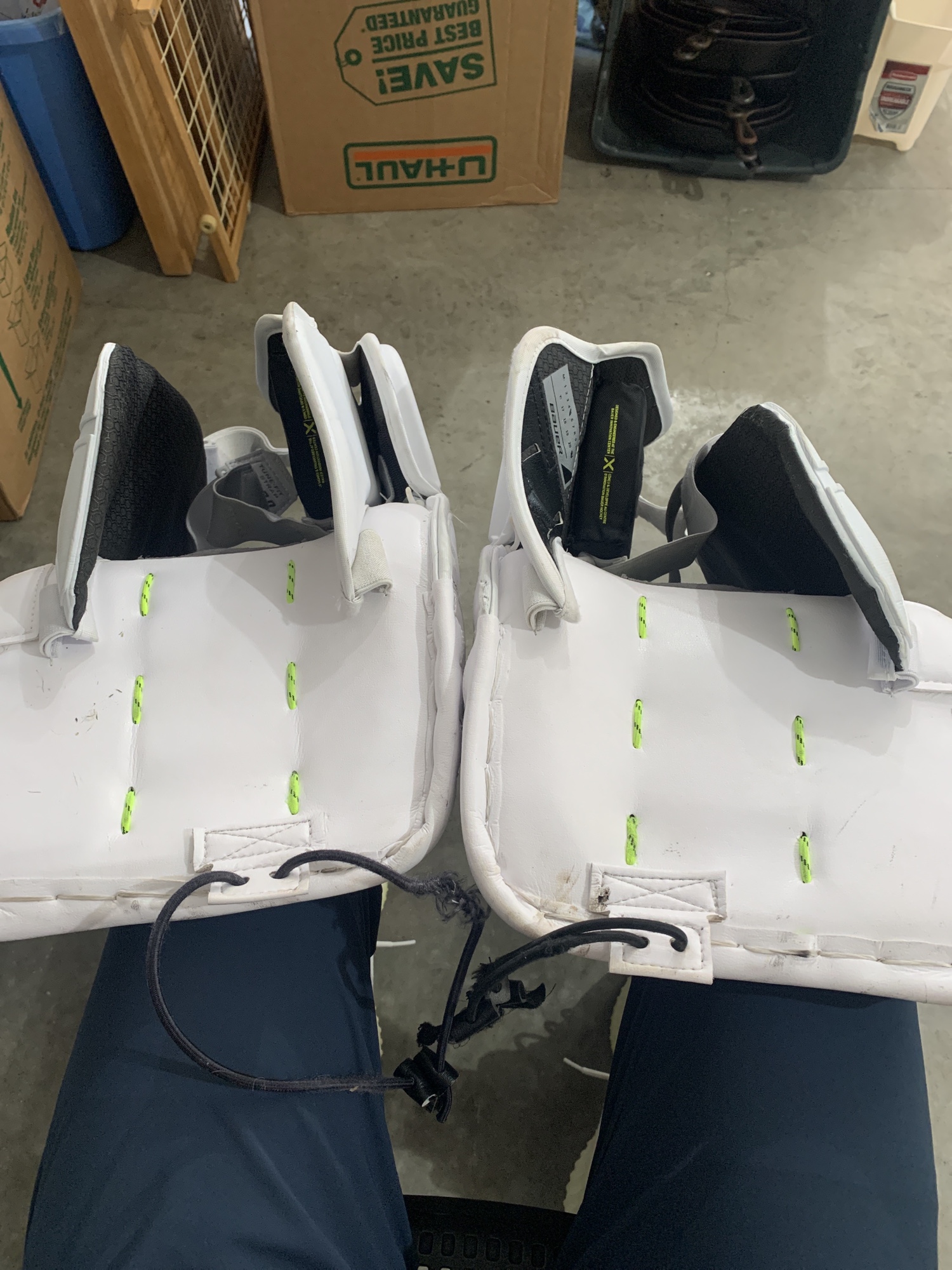 Very Lightly Used Hockey Leg Pads SidelineSwap