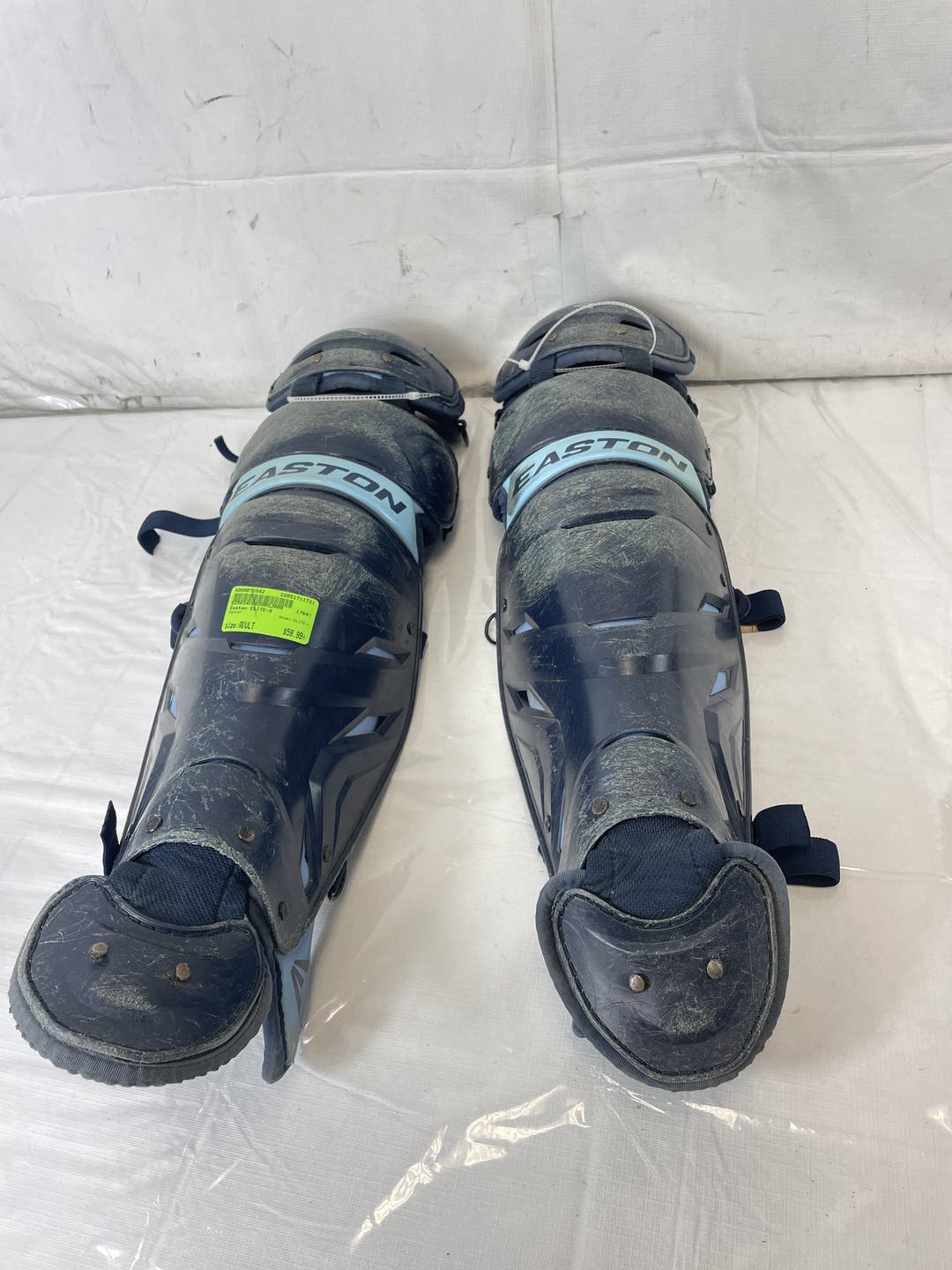 Used Easton Elitex Adult Baseball Catchers Leg Guards SidelineSwap