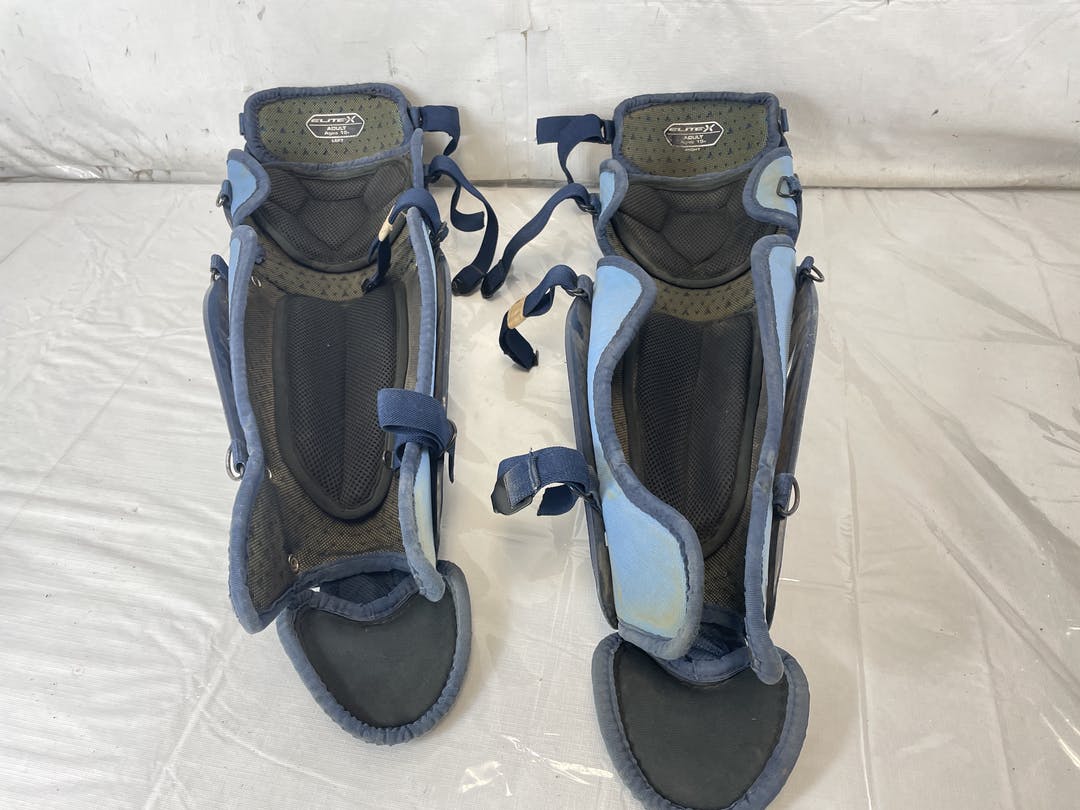Used Easton Elitex Adult Baseball Catchers Leg Guards SidelineSwap