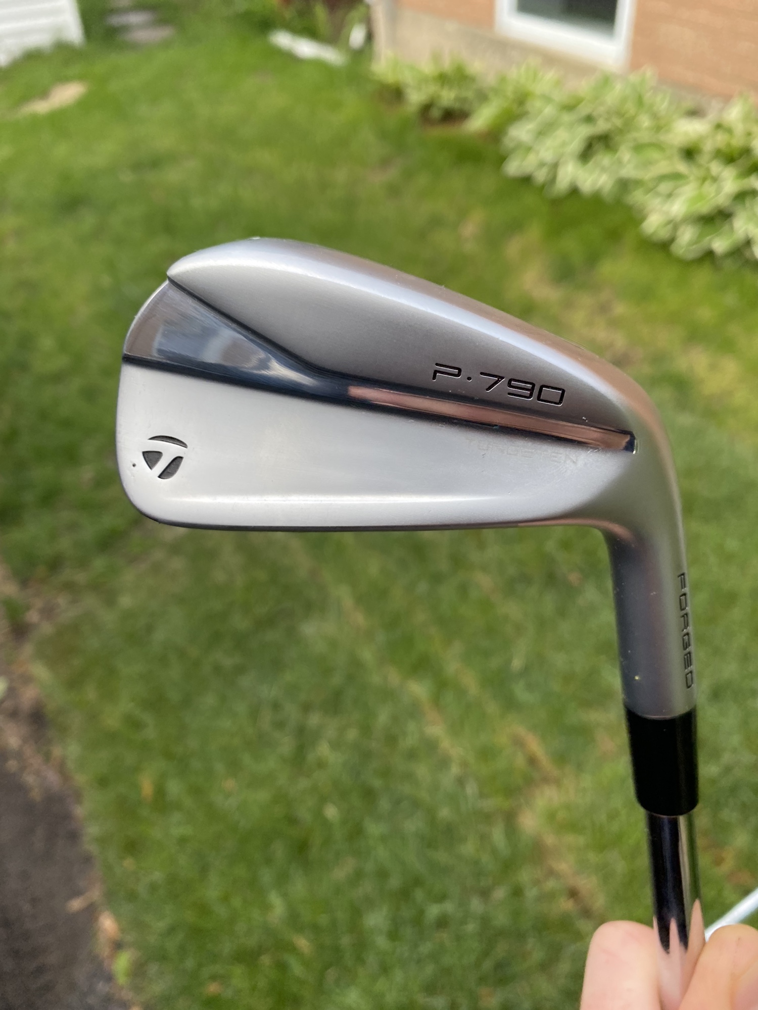 Like New Men's Right Hand 2021 Taylormade P790 5PW,AW Stiff Flex Steel Iron Set, New Midsize