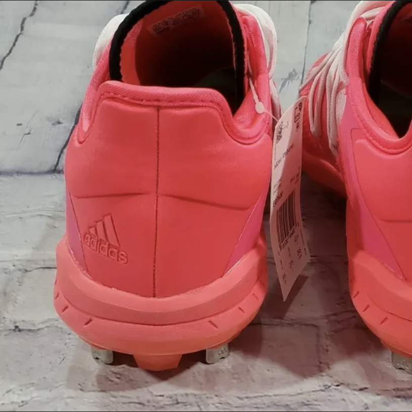 adidas adizero Afterburner Metal Baseball Cleats Pink White EG7600 MENS