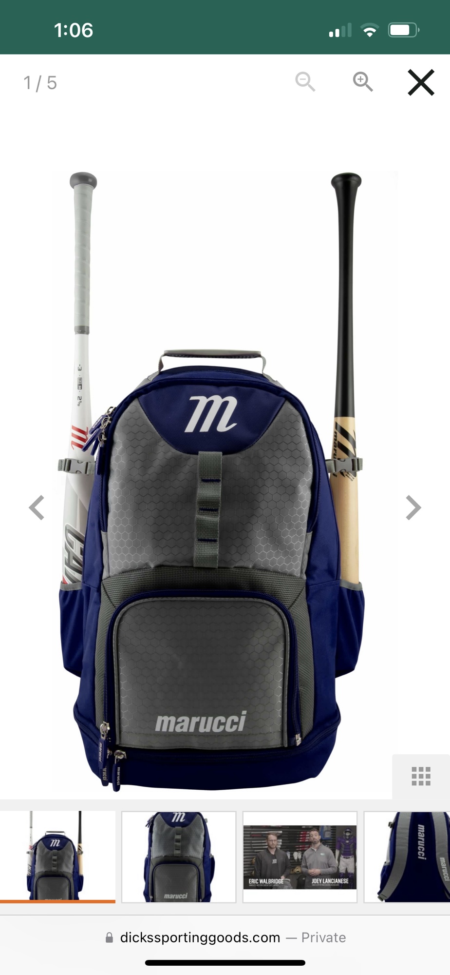 New Marucci Bat Bag SidelineSwap