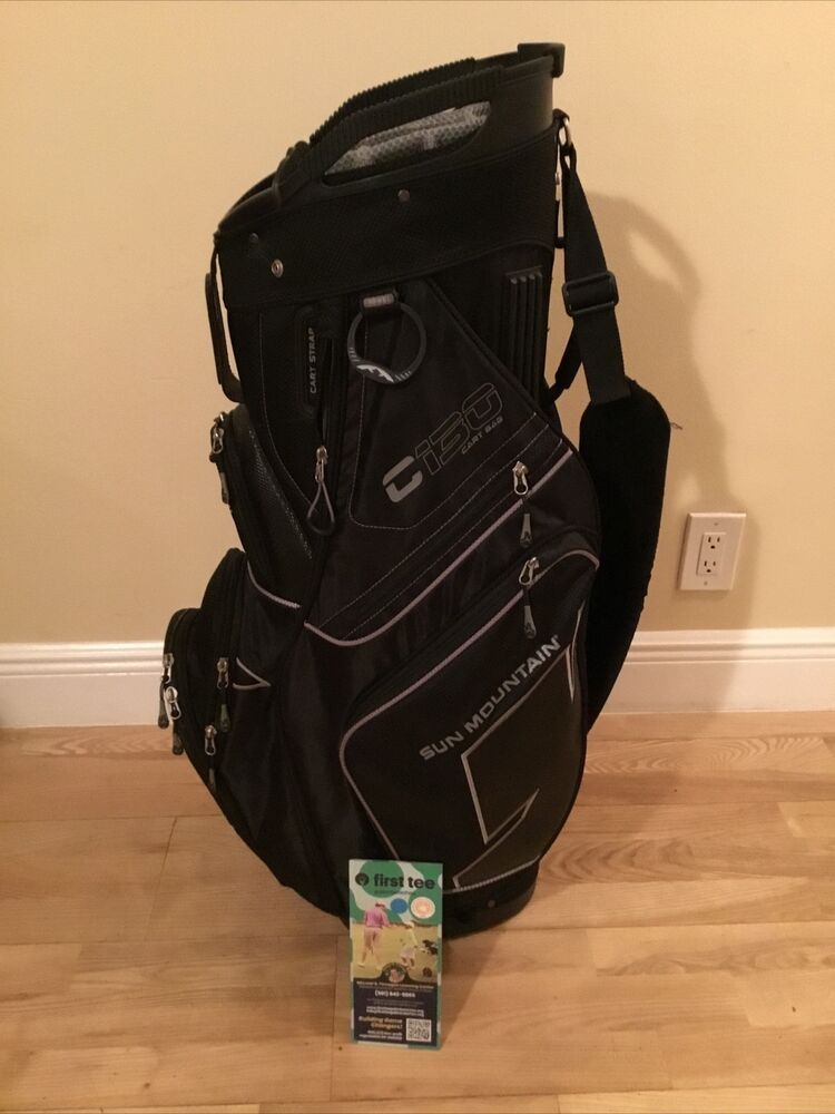 Sun Mountain C130 Cart Bag W/ 14way Dividers & Rain Cover SidelineSwap