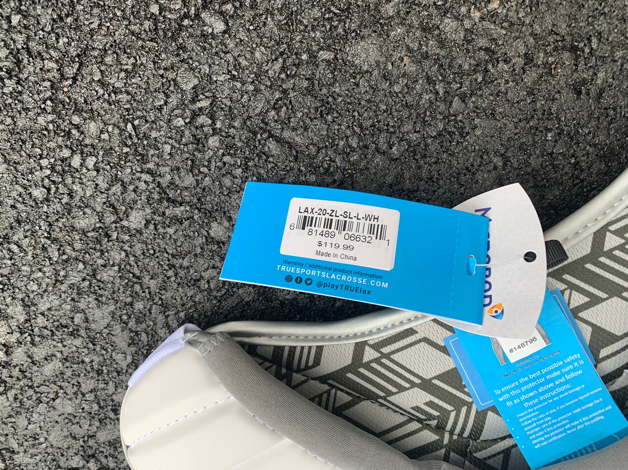 New Large True Zerolyte Shoulder Pads SidelineSwap