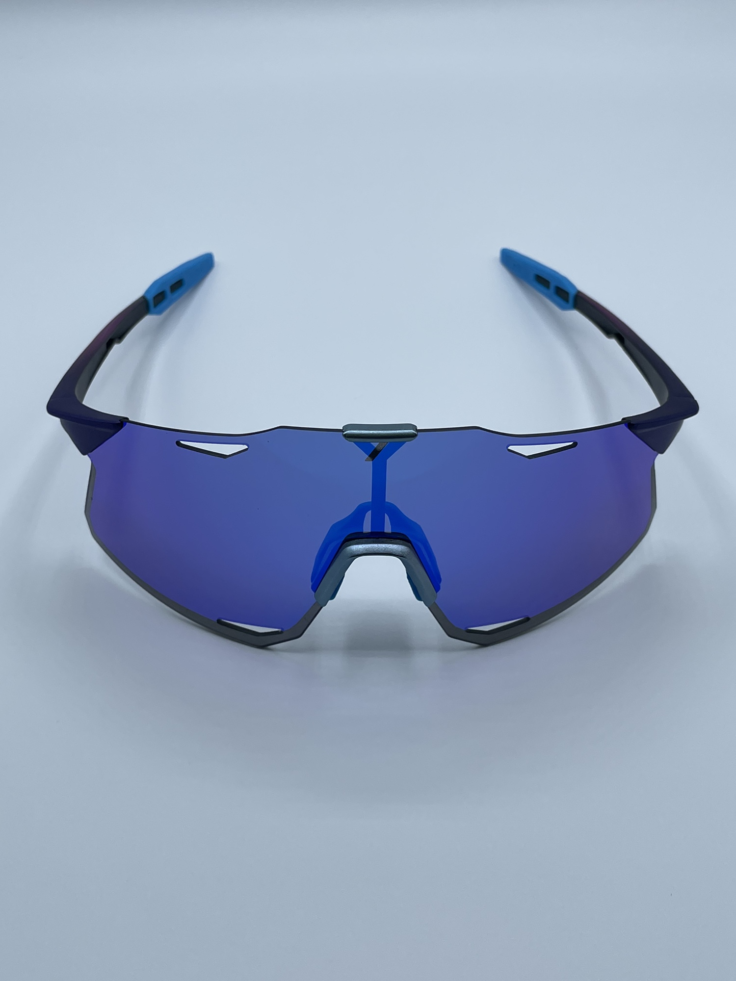 NEW 100 Hypercraft Sunglasses Cotton Candy Frame w/ Blue Multilayer