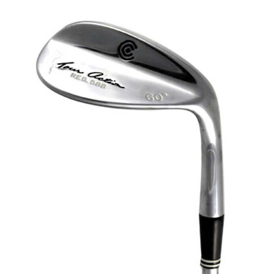 CLEVELAND 588 CHROME LOB WEDGE 60° STEEL WEDGE TRUE TEMPER DYNAMIC GOLD