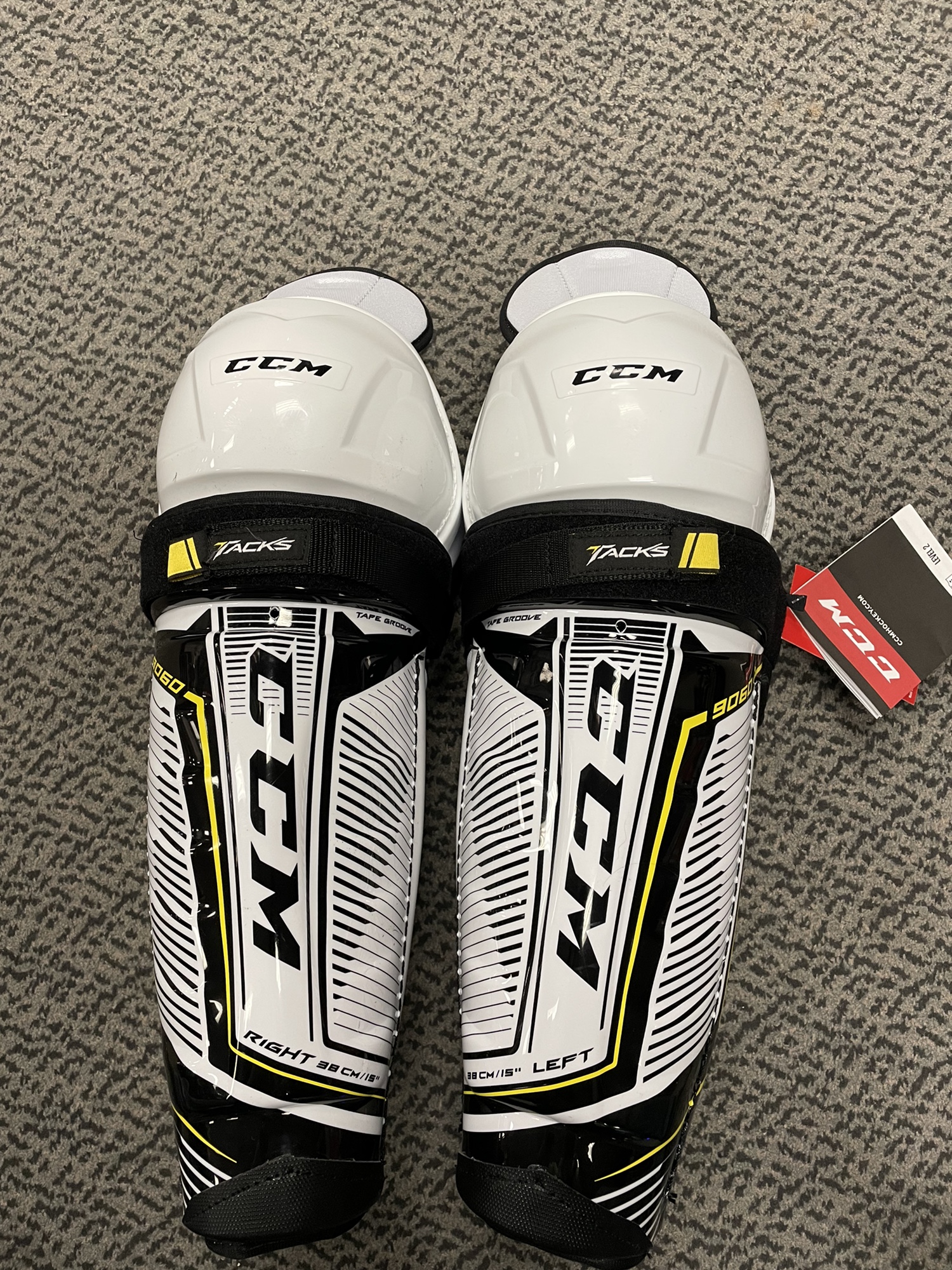CCM Tacks 9060 15” shin pads SidelineSwap