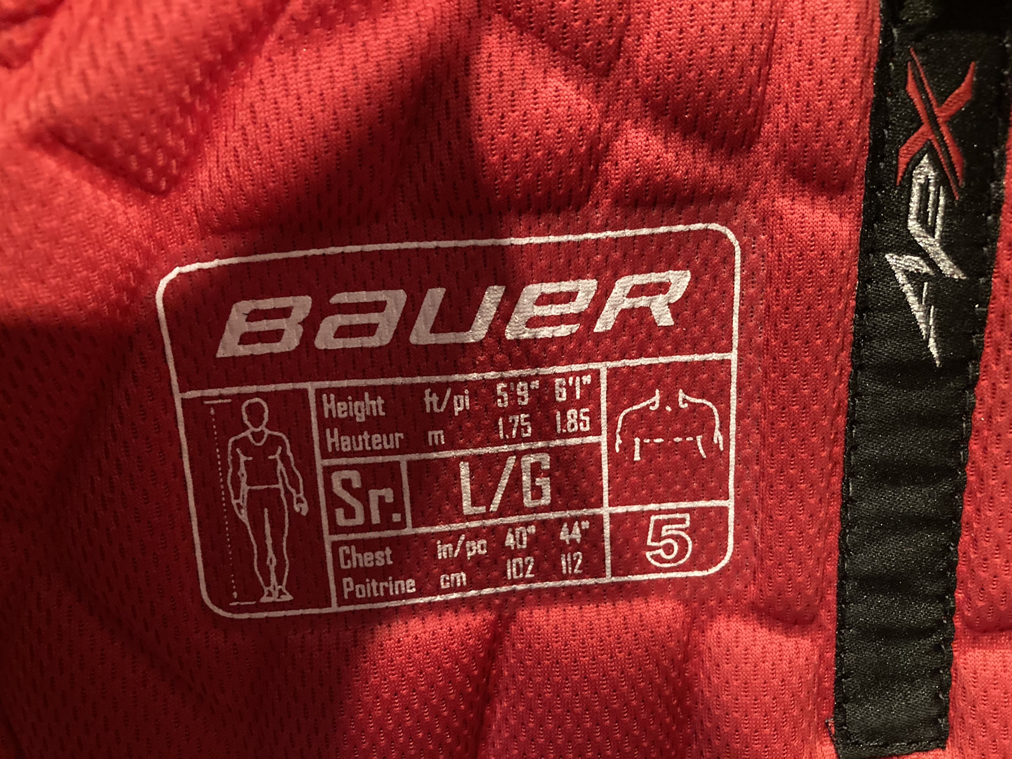 Senior Large Bauer Vapor APX Shoulder Pads SidelineSwap