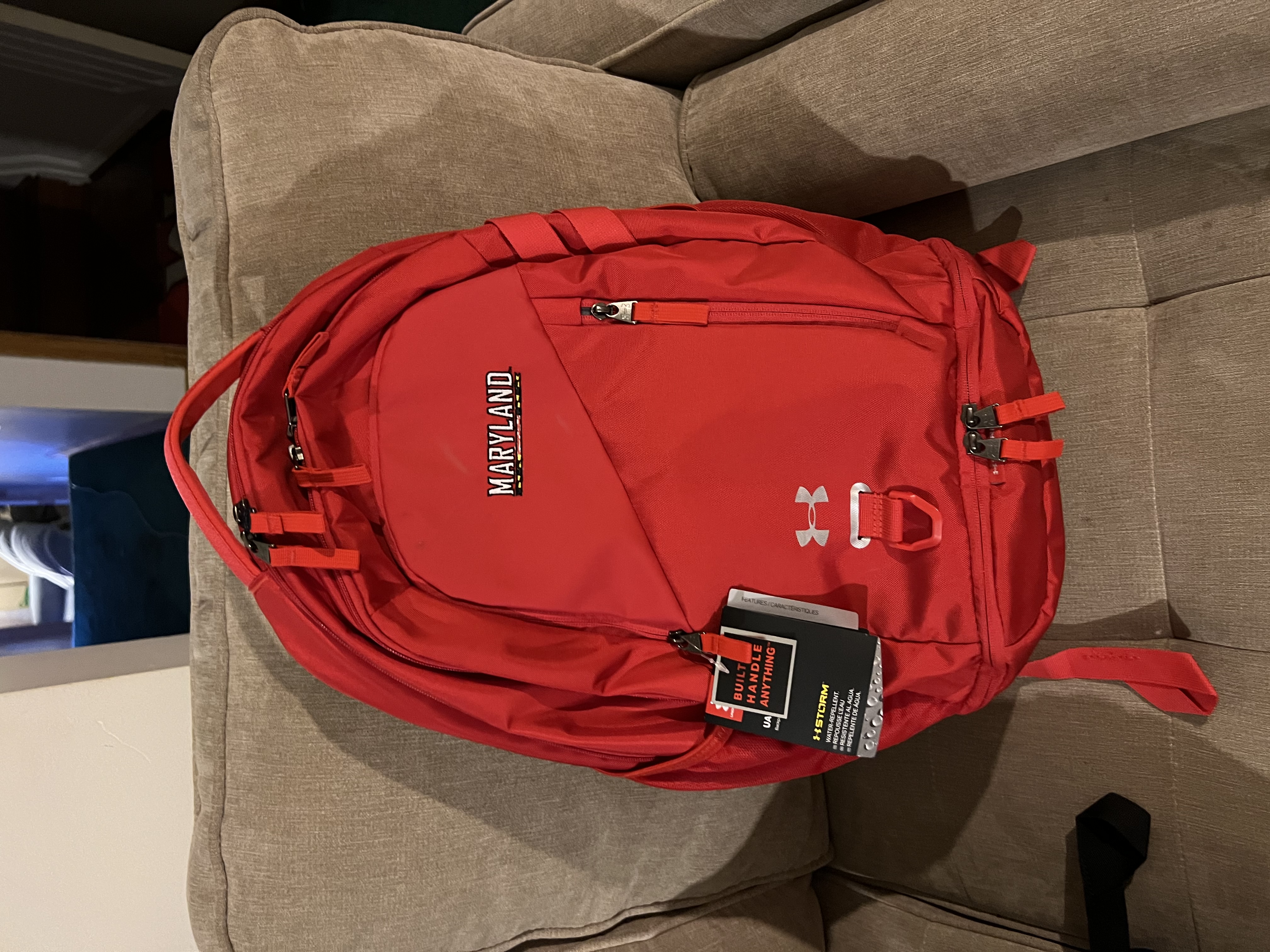 UMD Official Athletics Issued Red UA Backpack SidelineSwap Buy