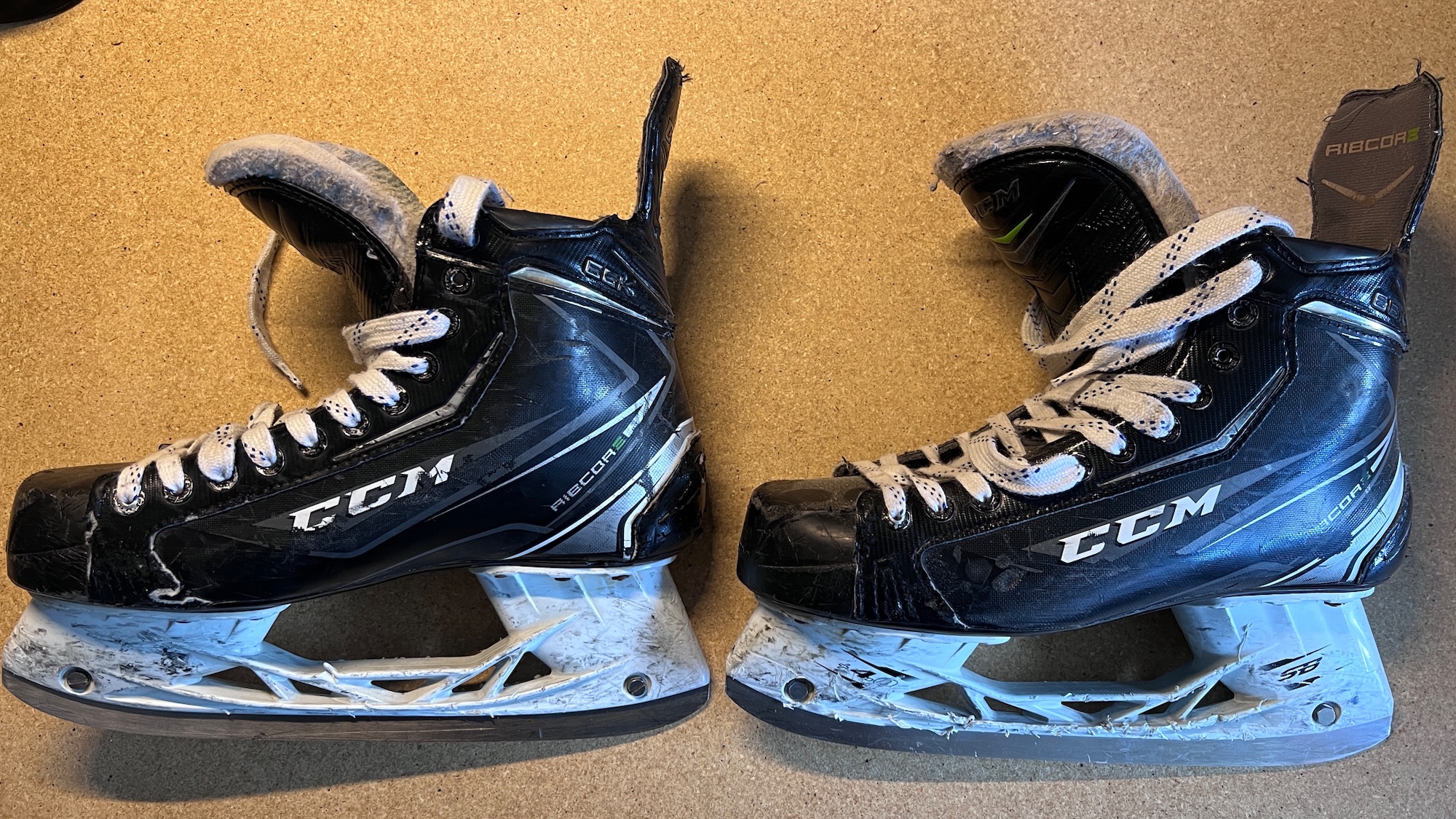 Used CCM Size 9.5 RibCor 66K Hockey Skates SidelineSwap