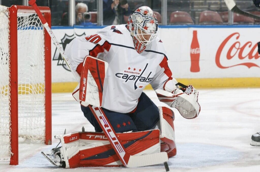 Washington Capitals Ilya Samsonov game used True L20.2 pads SidelineSwap