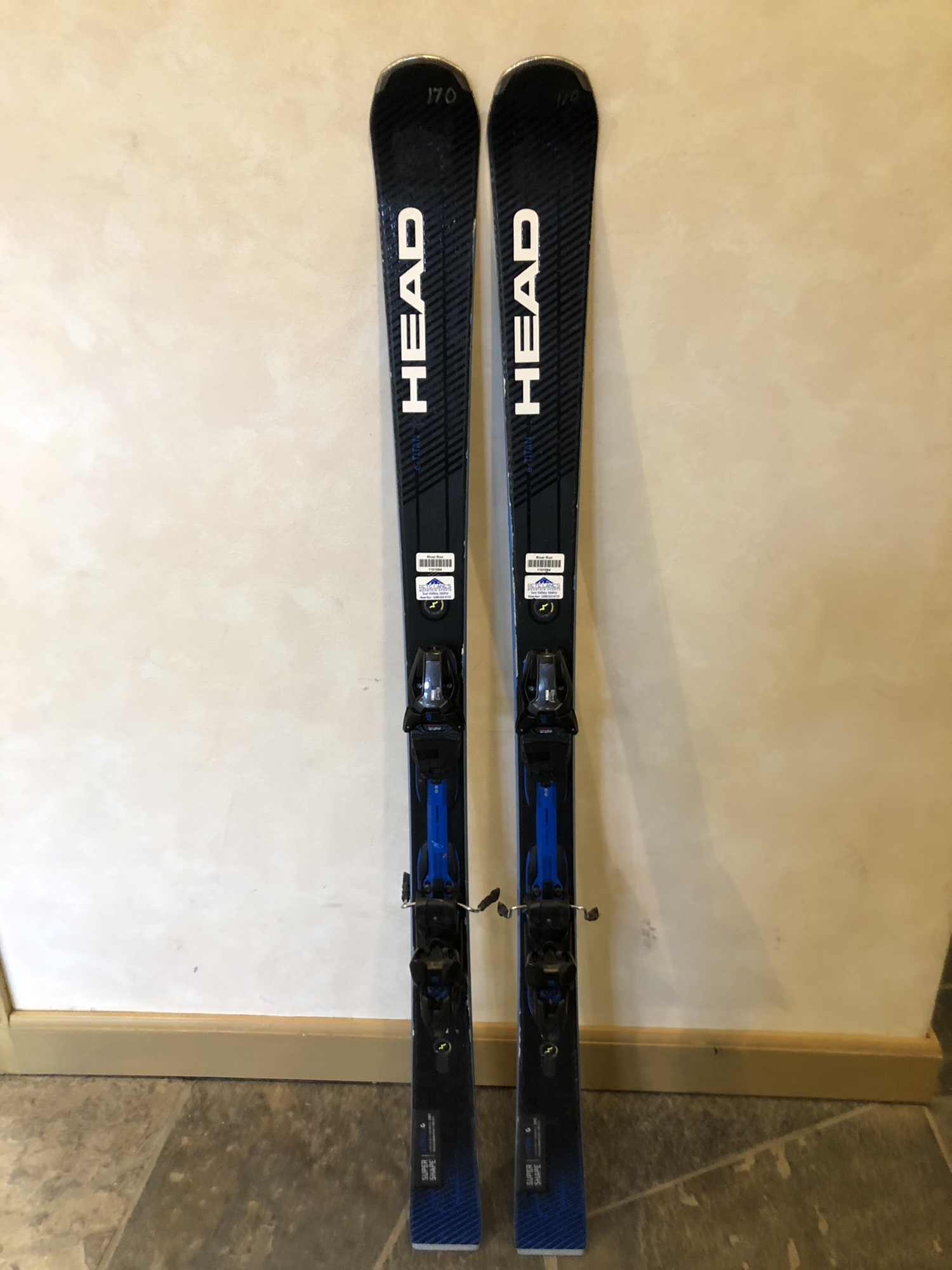 HEAD E titan Skis With Bindings 170cm 1101084 SidelineSwap