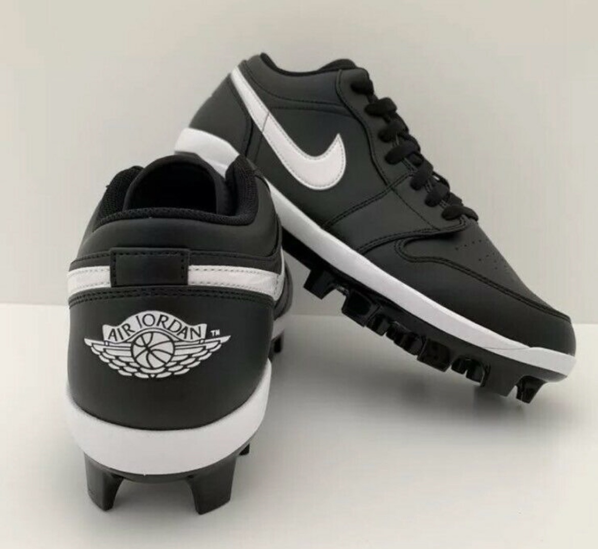 Jordan 1s Baseball Cleats MCS Size 10.5 Softball Glove Nike Rare