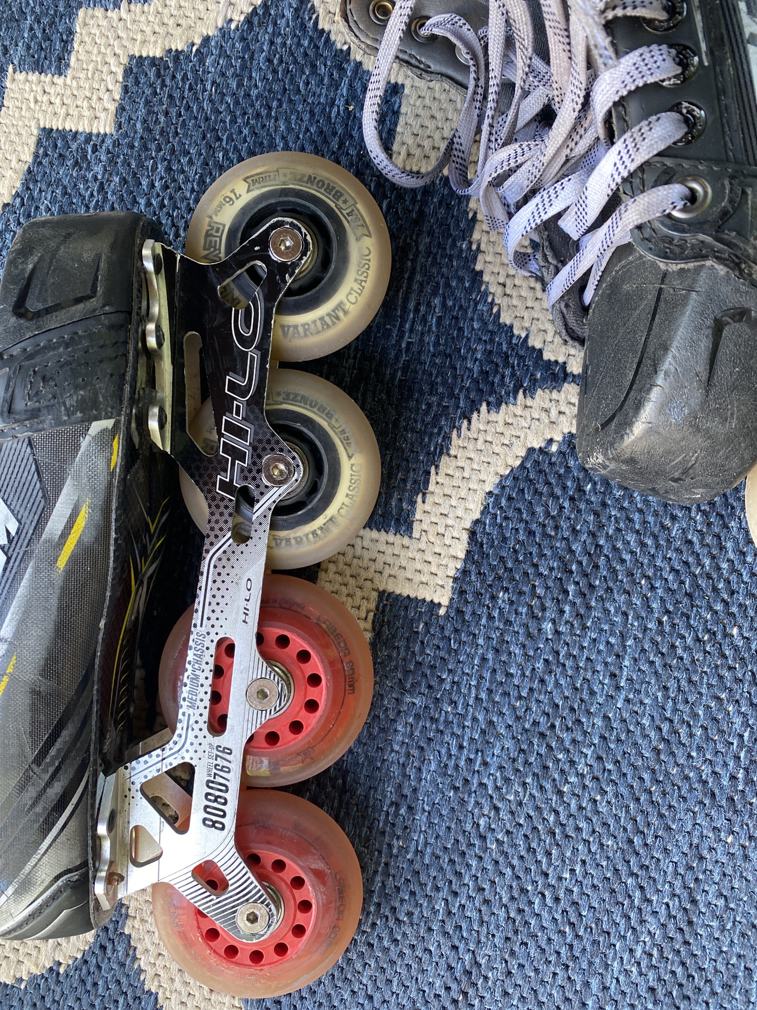 Senior CCM Inline Regular Width Size 6 Tacks 9090 Hockey Skates SidelineSwap