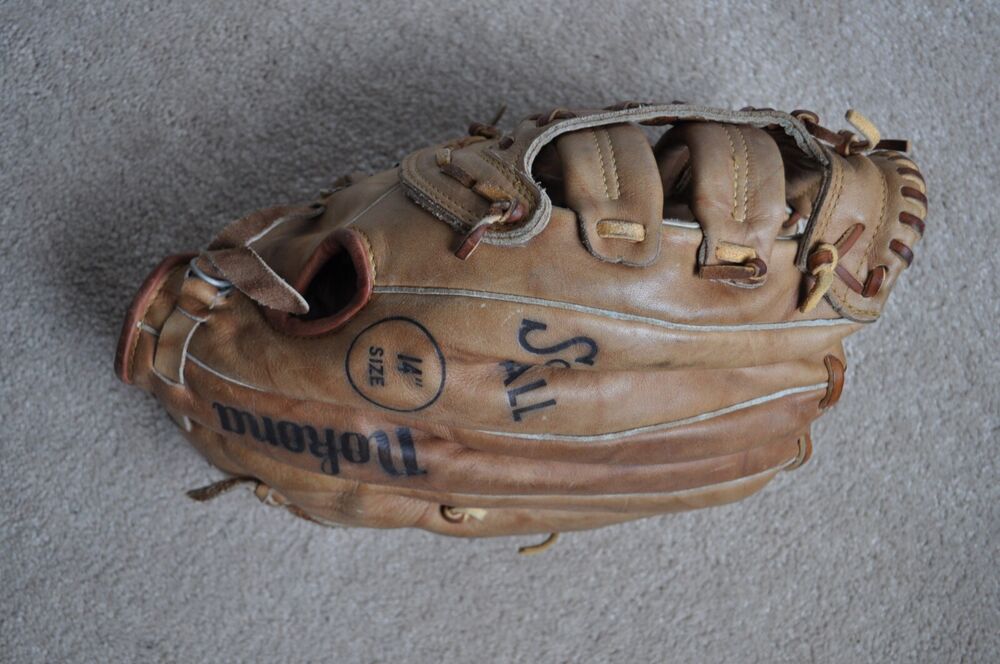 14" Nokona AMG400 Softball/Baseball Glove LHT Top Grain Leather Made USA SidelineSwap