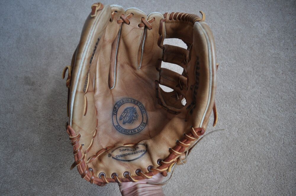 14" Nokona AMG400 Softball/Baseball Glove LHT Top Grain Leather Made USA SidelineSwap