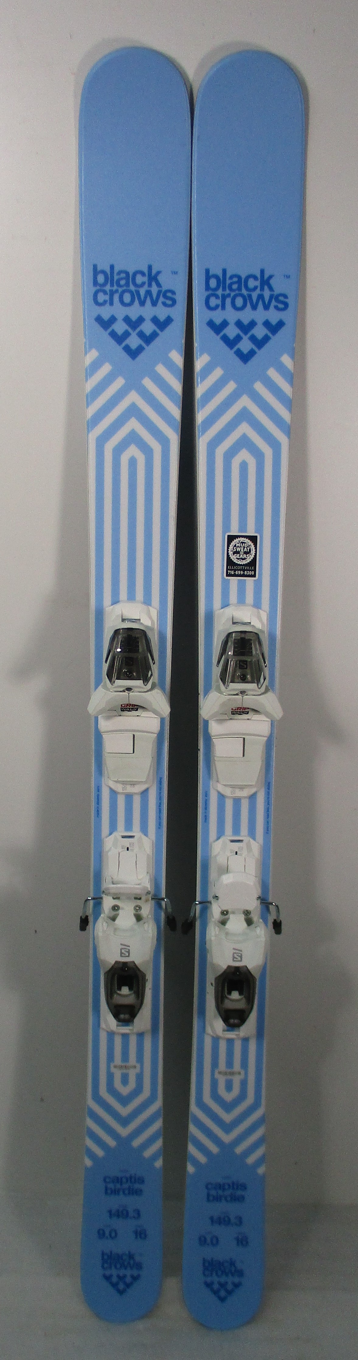2022 Used Women's Black Crows Captis Birdie 149cm Skis With Salomon M10