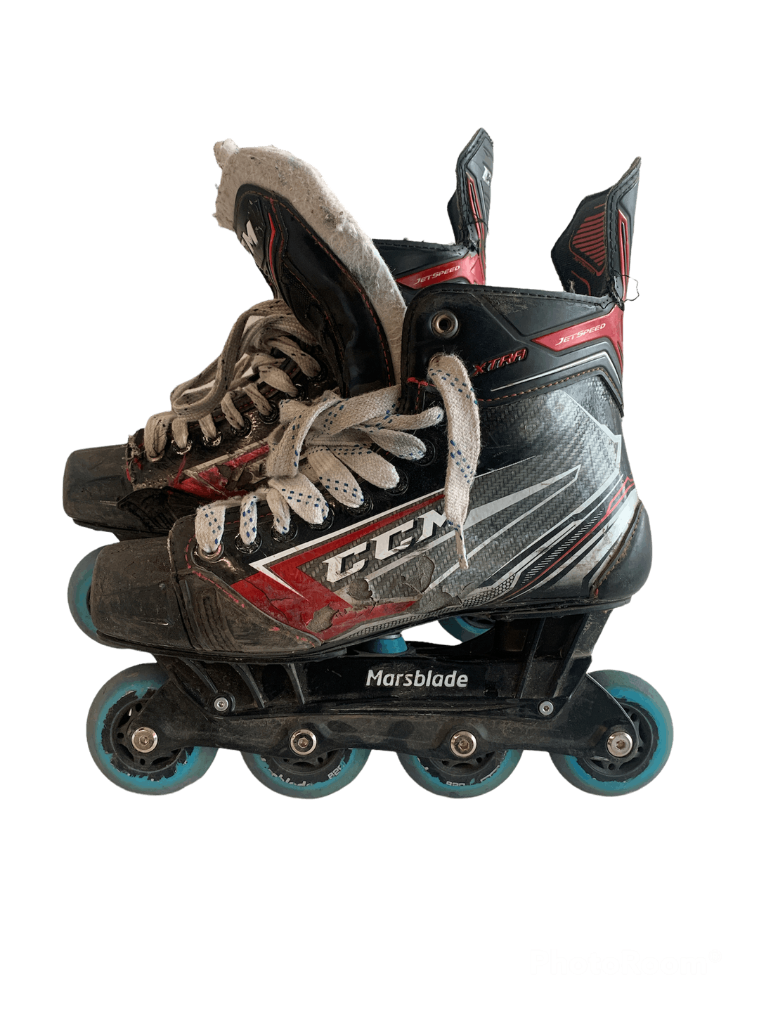 Used Ccm Jetspeed Xtra Senior 8.5 Inline Skates with Marsblades