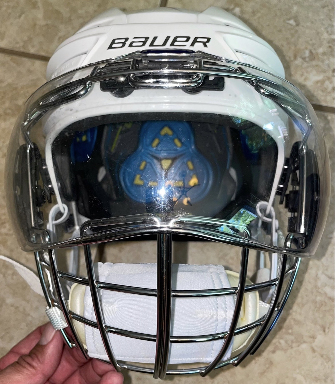 Retro Itech FX50 Chrome Visor Cage Senior, Lightly Used/ New